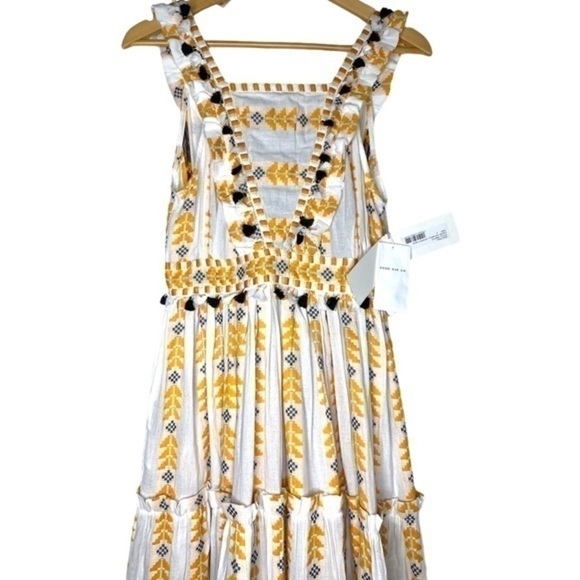 RARE Dodo Bar Or Revolve Alicia Tiered Maxi Dress No Mesh Tassel Summer Gown NWT - Picture 5 of 16